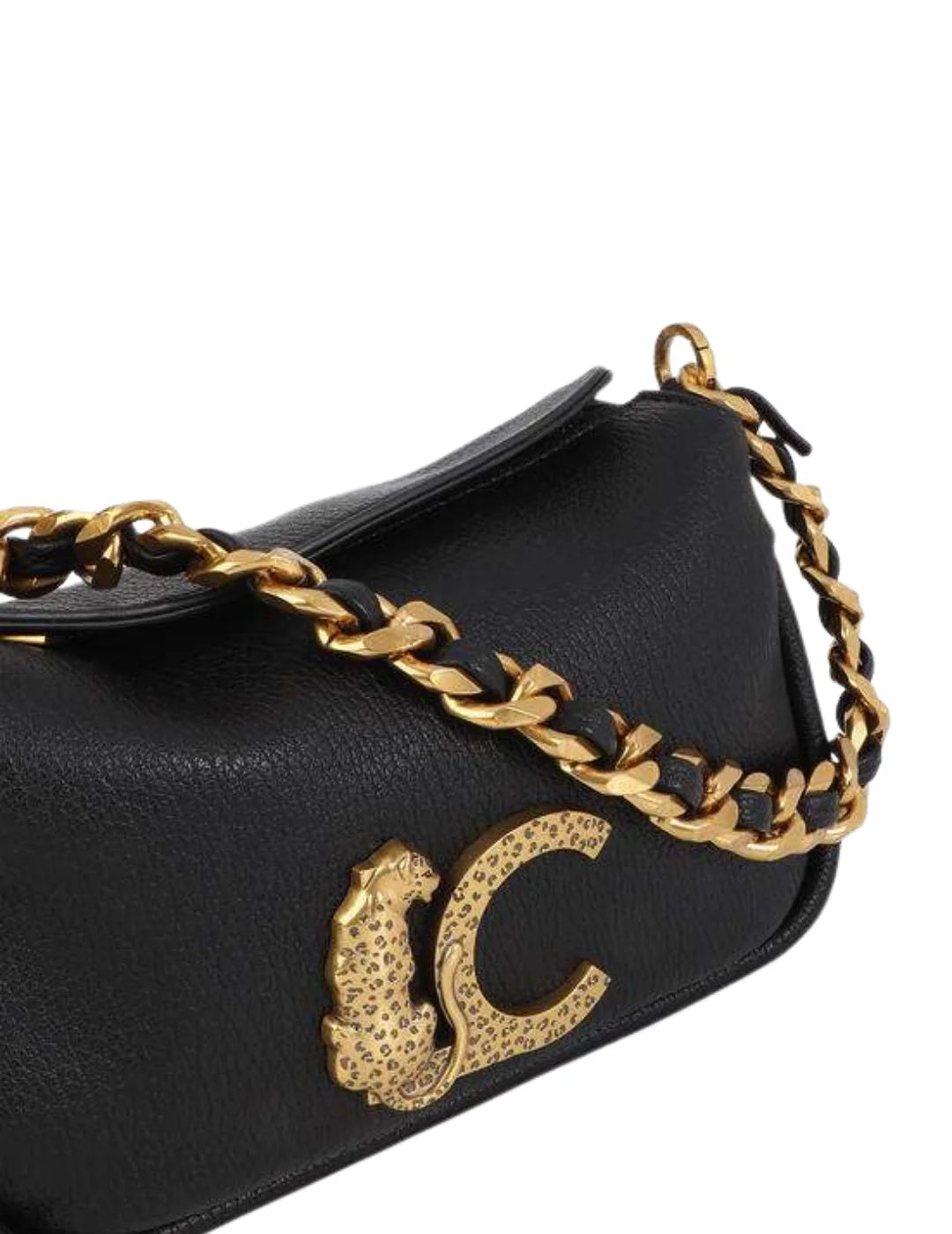 Bolso Hombro Lola Casademunt LC Animal Negro | Bicos de Fío