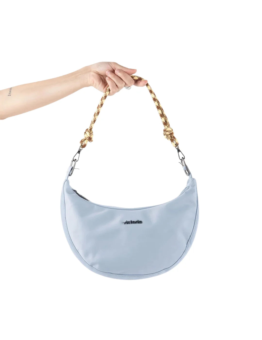 Bolso Media Luna Victoria Azul | Bicos de Fío