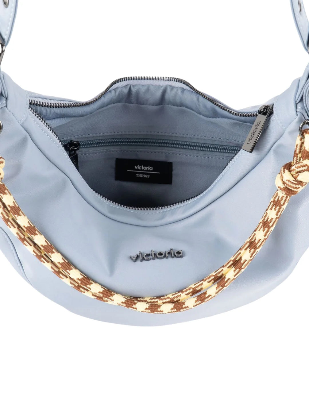 Bolso Media Luna Victoria Azul | Bicos de Fío