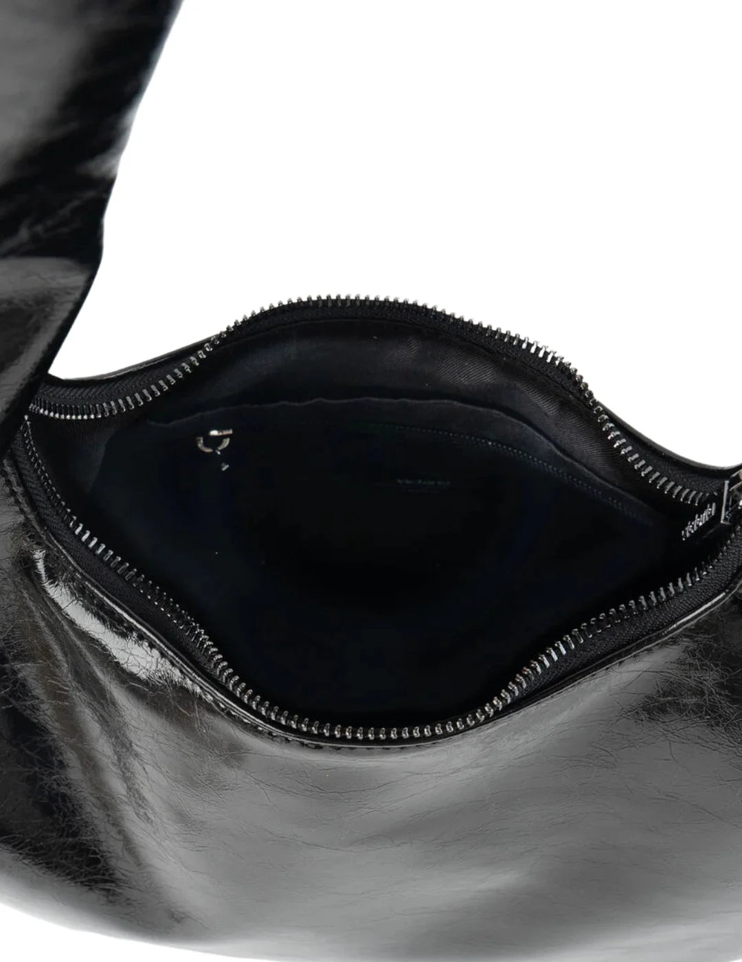 Bolso Metalizado Nudo Victoria Negro | Bicos de Fío