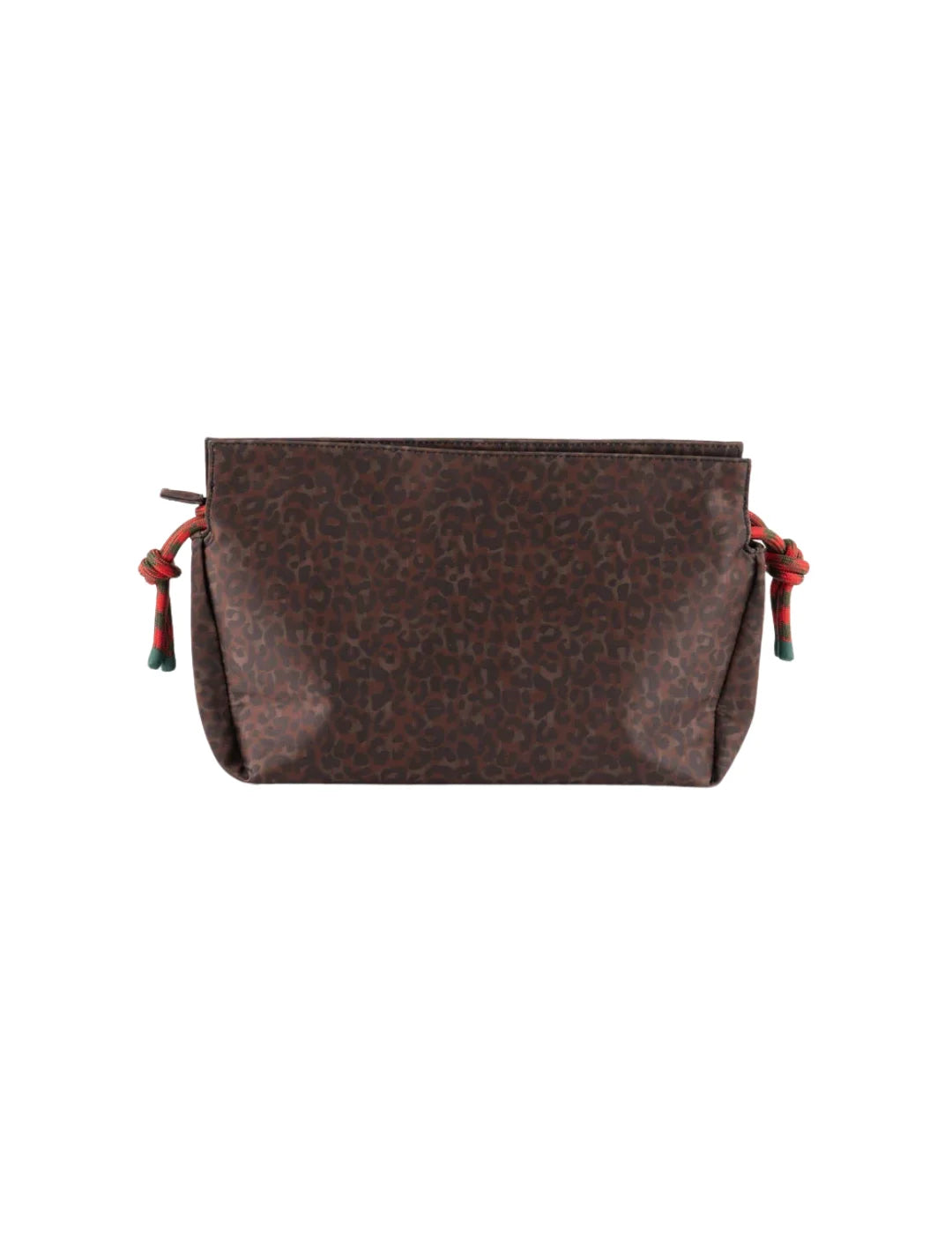 Bolso Nylon Cordones Victoria Leopardo | Bicos de Fío