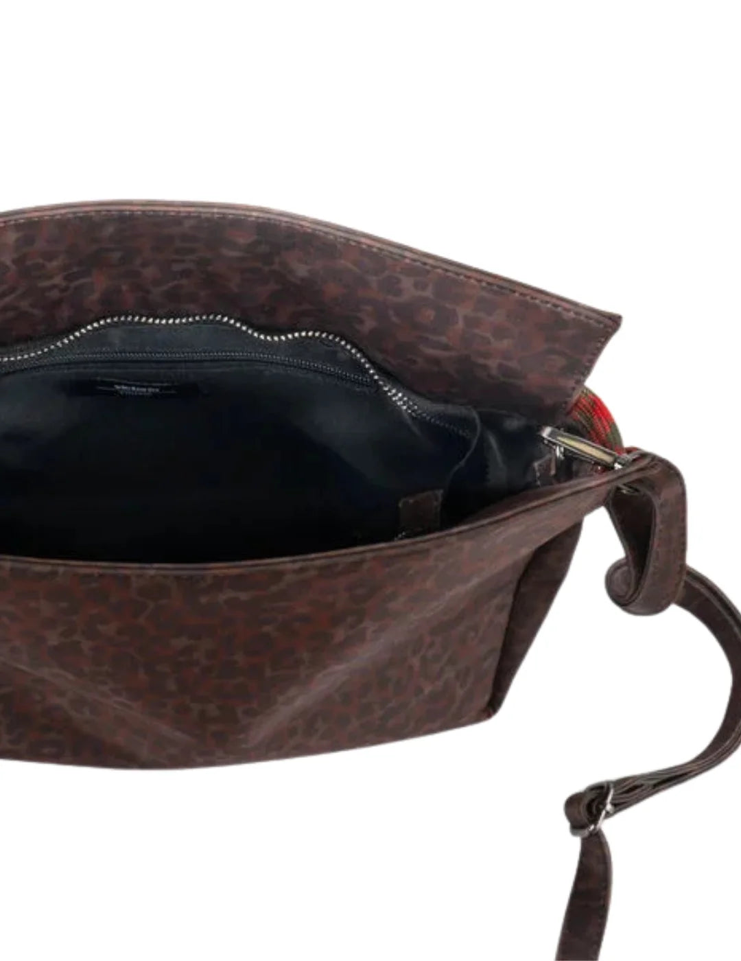 Bolso Nylon Cordones Victoria Leopardo | Bicos de Fío
