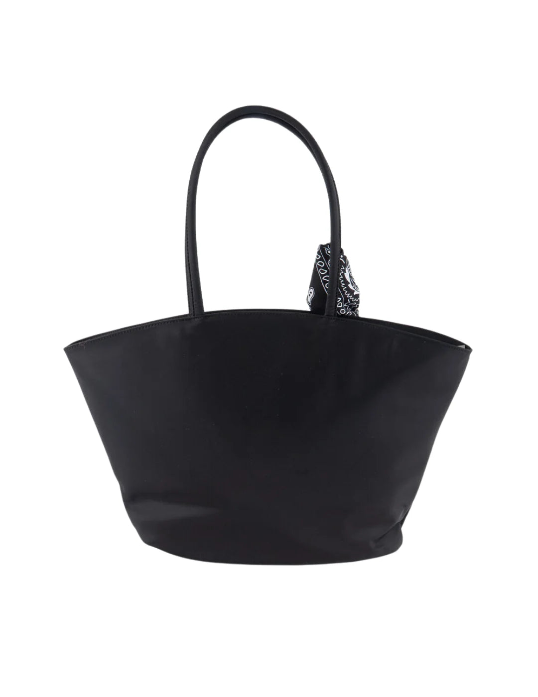 Bolso Shopper Nylon Bandana Victoria Negro | Bicos de Fío