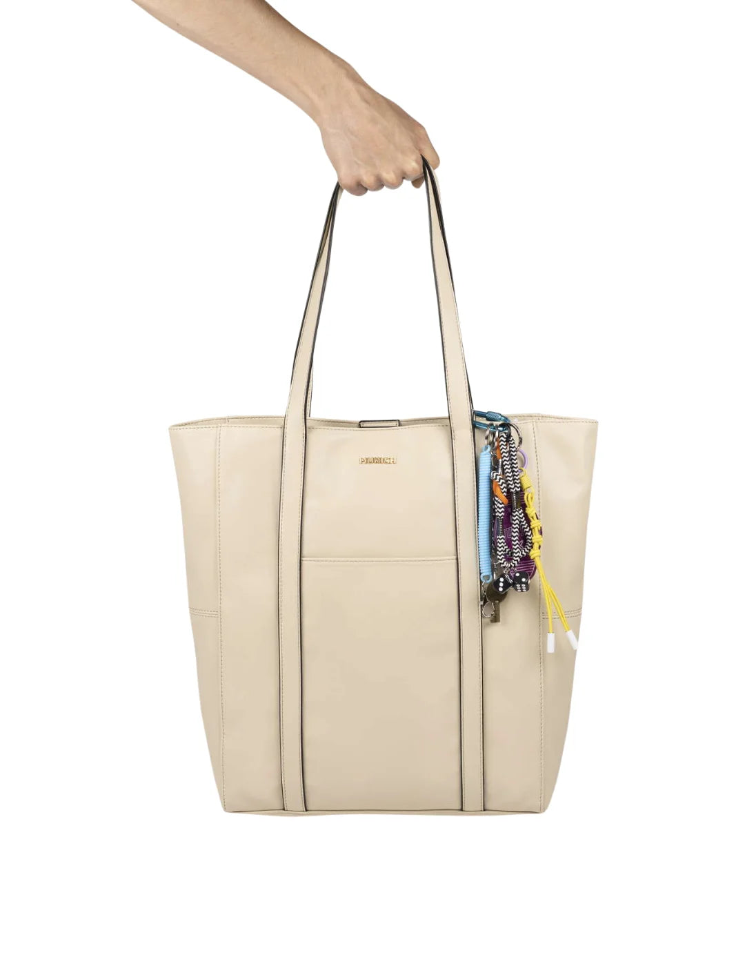 Bolso Shopper Munich Charms Crema | Bicos de Fío