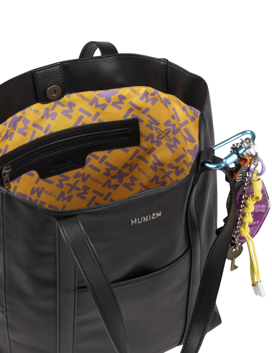 Bolso Shopper Munich Charms Negro | Bicos de Fío