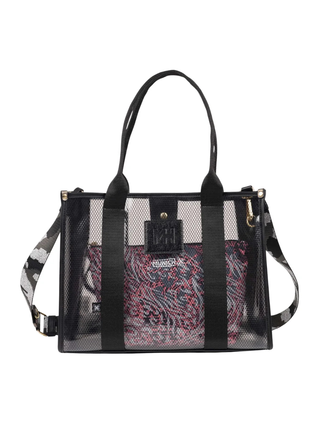Bolso Shopper Munich Jade Negro | Bicos de Fío