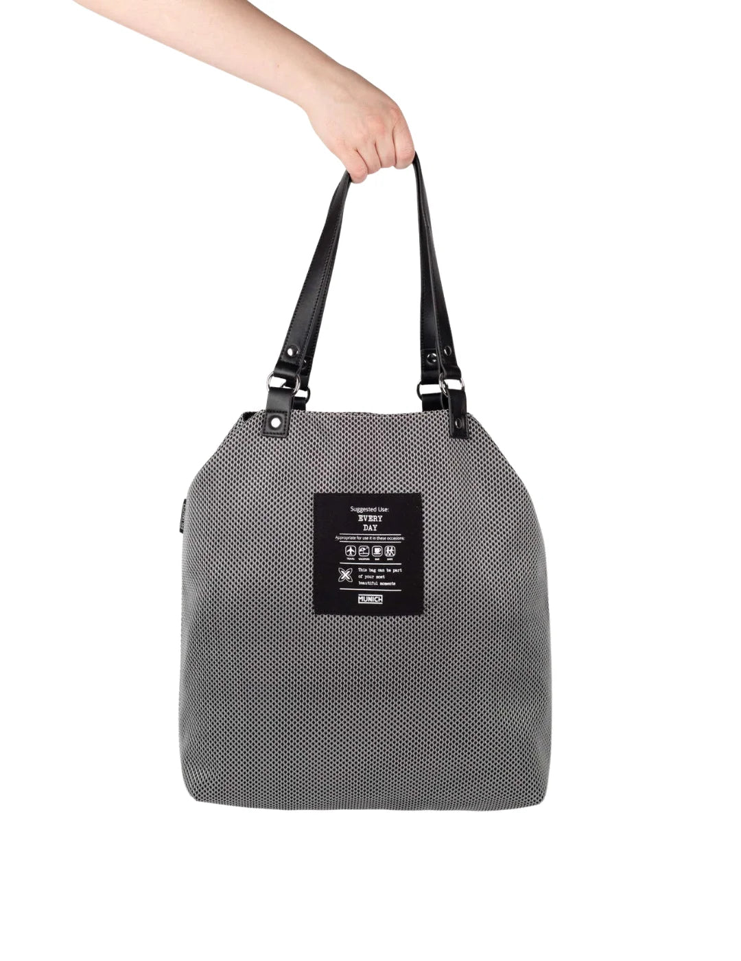 Bolso Reversible Munich Gogo Spin Gris | Bicos de Fío