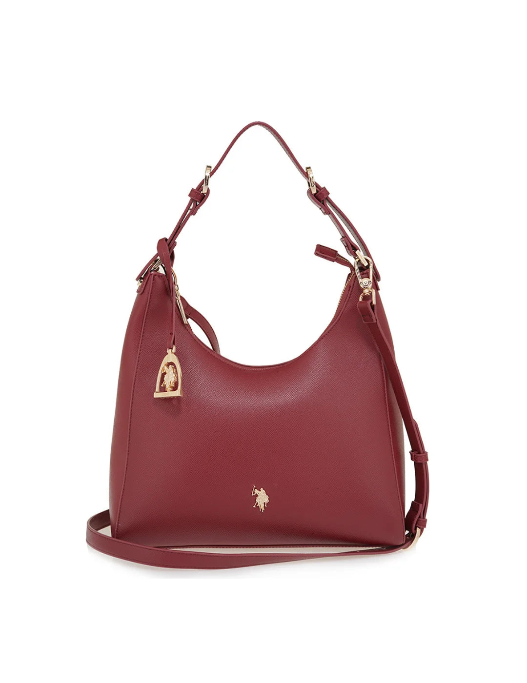 Bolso De Hombro US Polo Assn Jones Hobo Wine | Bicos de Fío