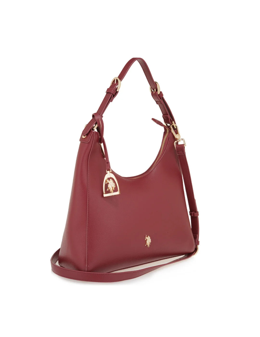 Bolso De Hombro US Polo Assn Jones Hobo Wine | Bicos de Fío