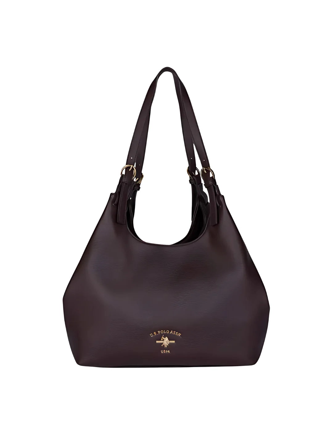Bolso de Hombro US Polo Assn Stanford Marrón | Bicos de Fío