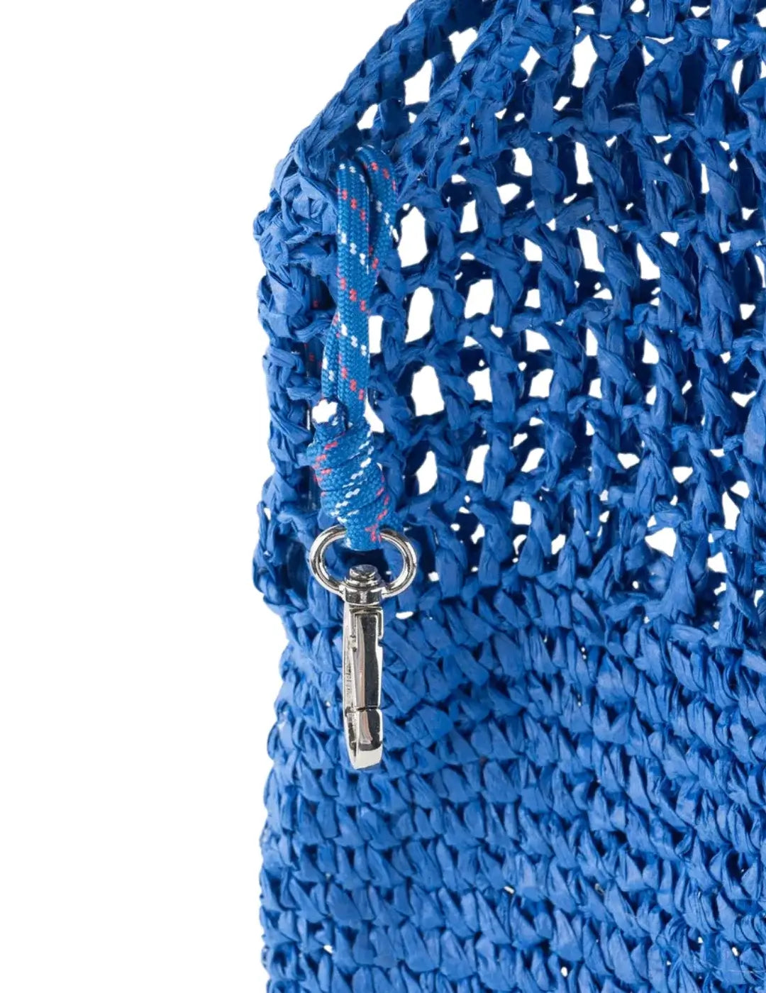 Bolso Fibra Natural Victoria Azul | Bicos de Fío