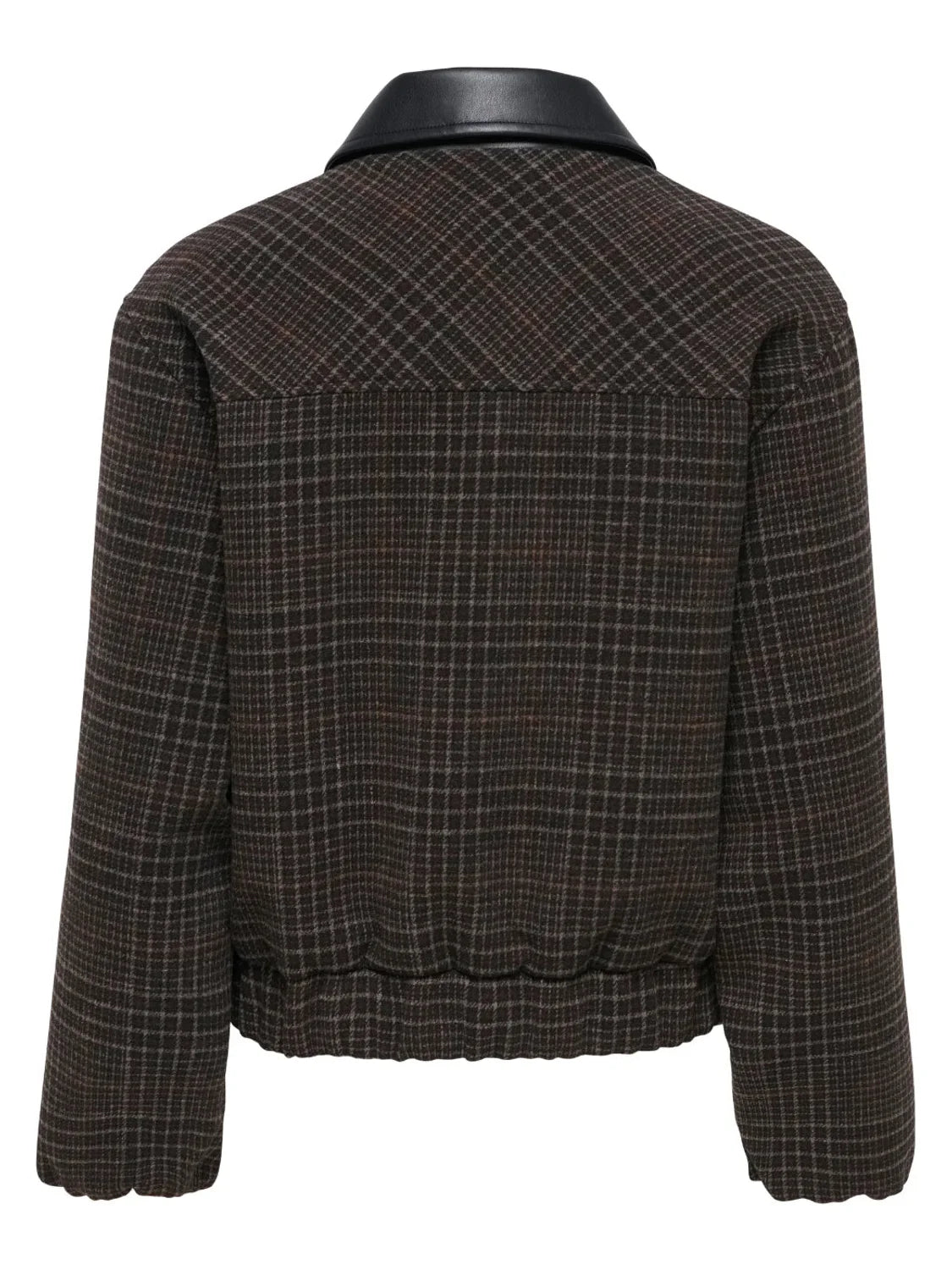 Bomber Cuadros ONLY Mika Marrón | Bicos de Fío