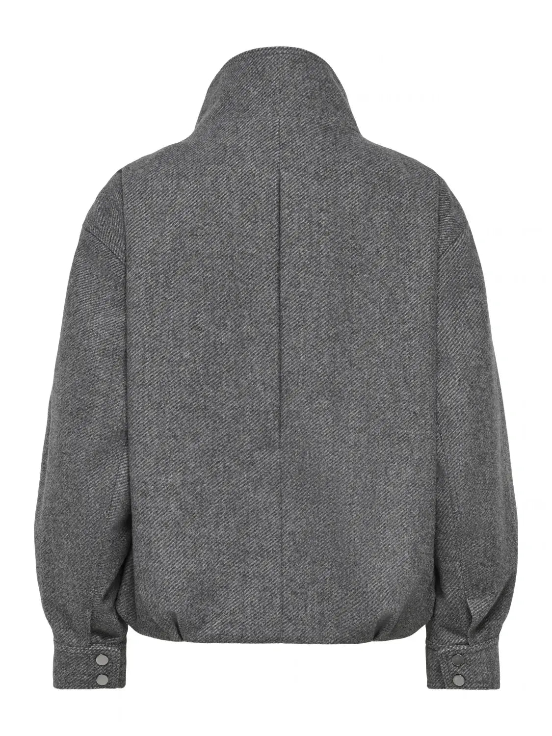 Bomber Cuello Alto ONLY Asta Gris | Bicos de Fío