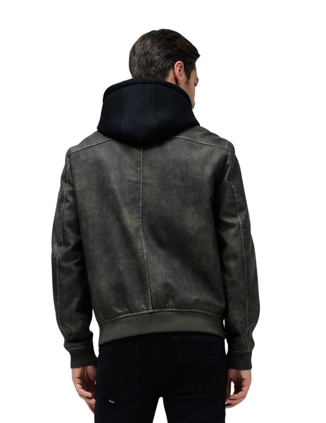 Bomber Cuero Sintético Salsa Jeans Marrón | Bicos de Fío