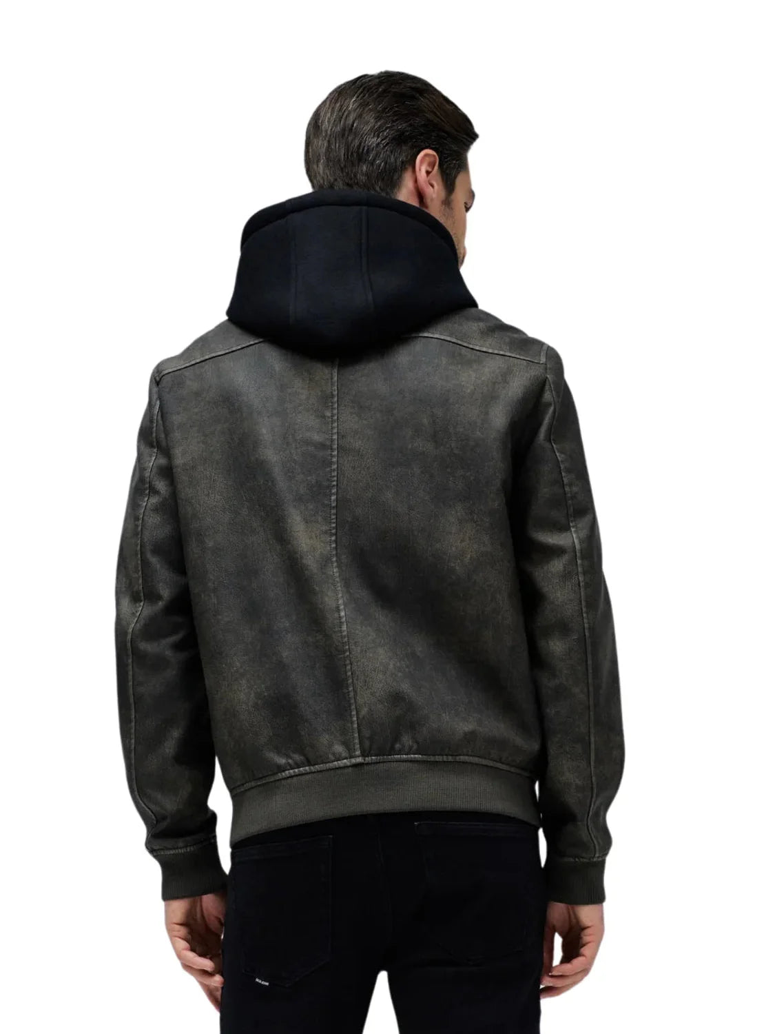 Bomber Cuero Sintético Salsa Jeans Marrón | Bicos de Fío