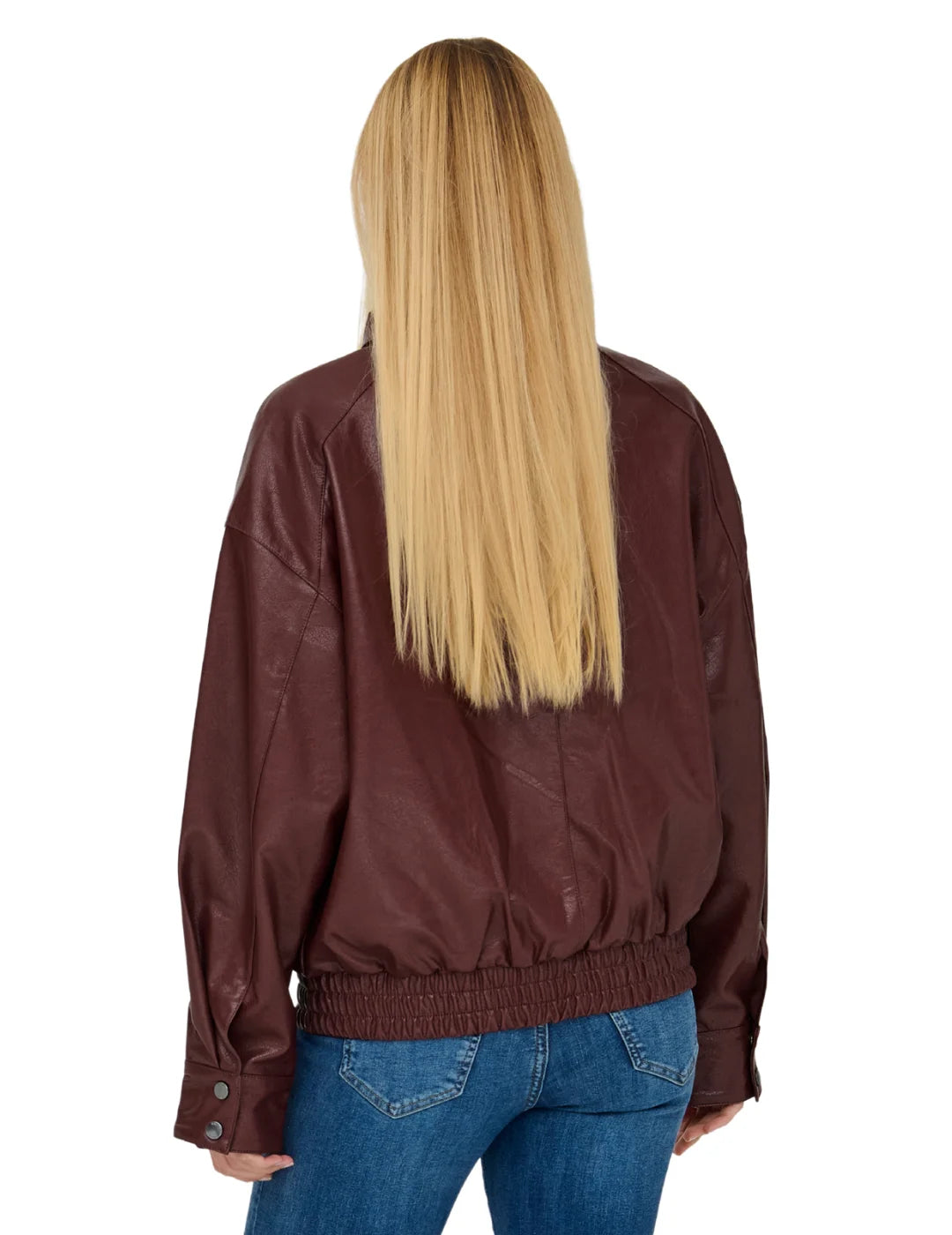 Bomber Polipiel ONLY Julia Granate | Bicos de Fío