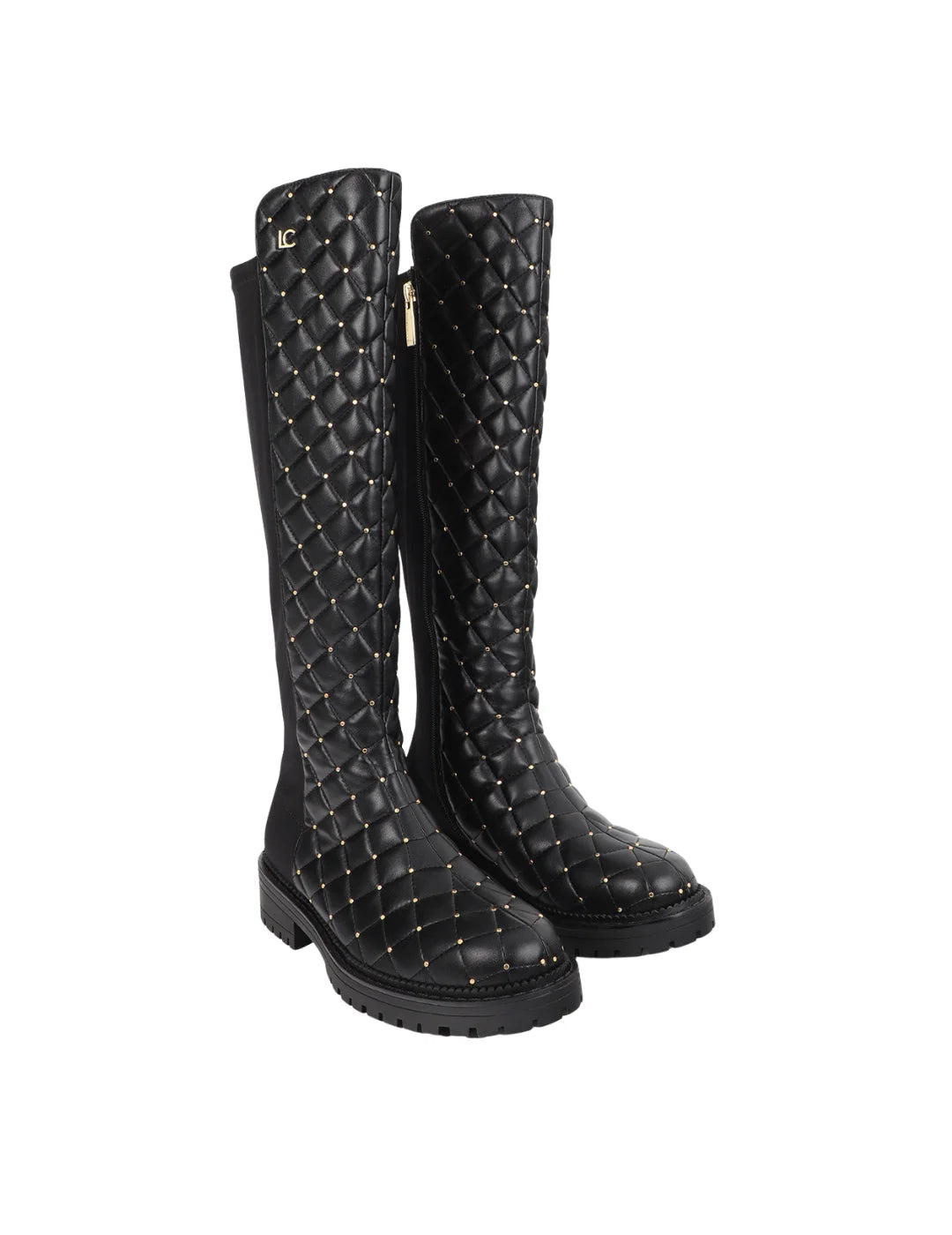 Bota Lola Casademunt Mini Tachas Negro | Bicos de Fío