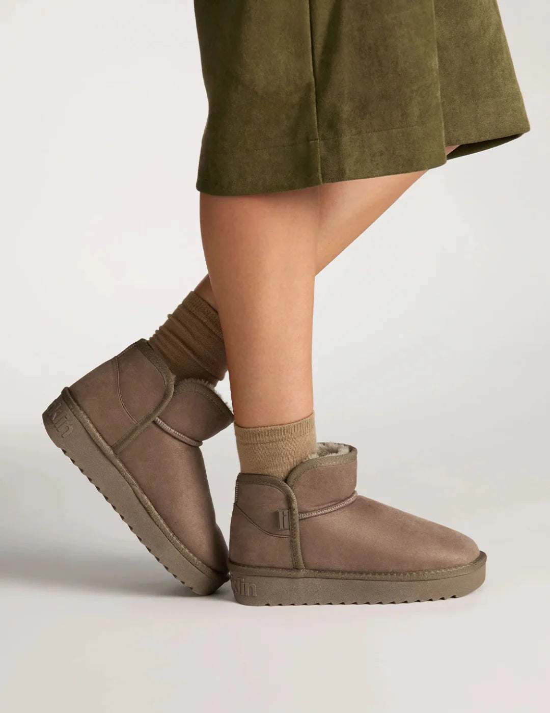 Bota D.Franklin Nordic Low Basic Taupe | Bicos de Fío