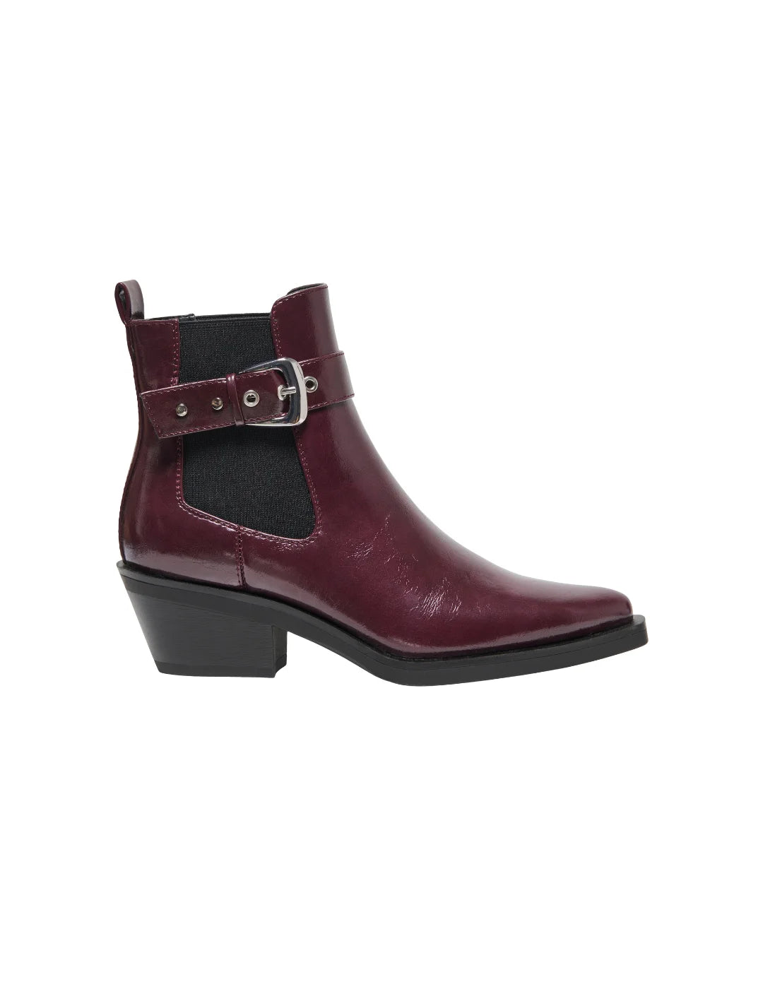 Bota Hebilla ONLY Amie Burgundy | Bicos de Fío