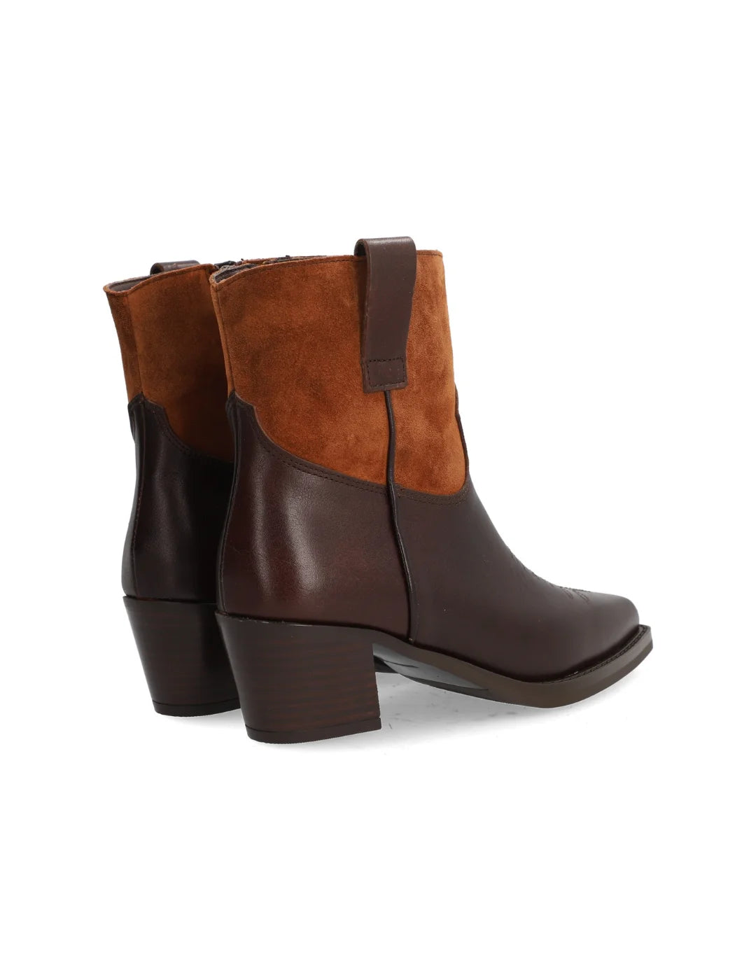 Botines ALPE Brooklyn Bicolor Marrón | Bicos de Fío