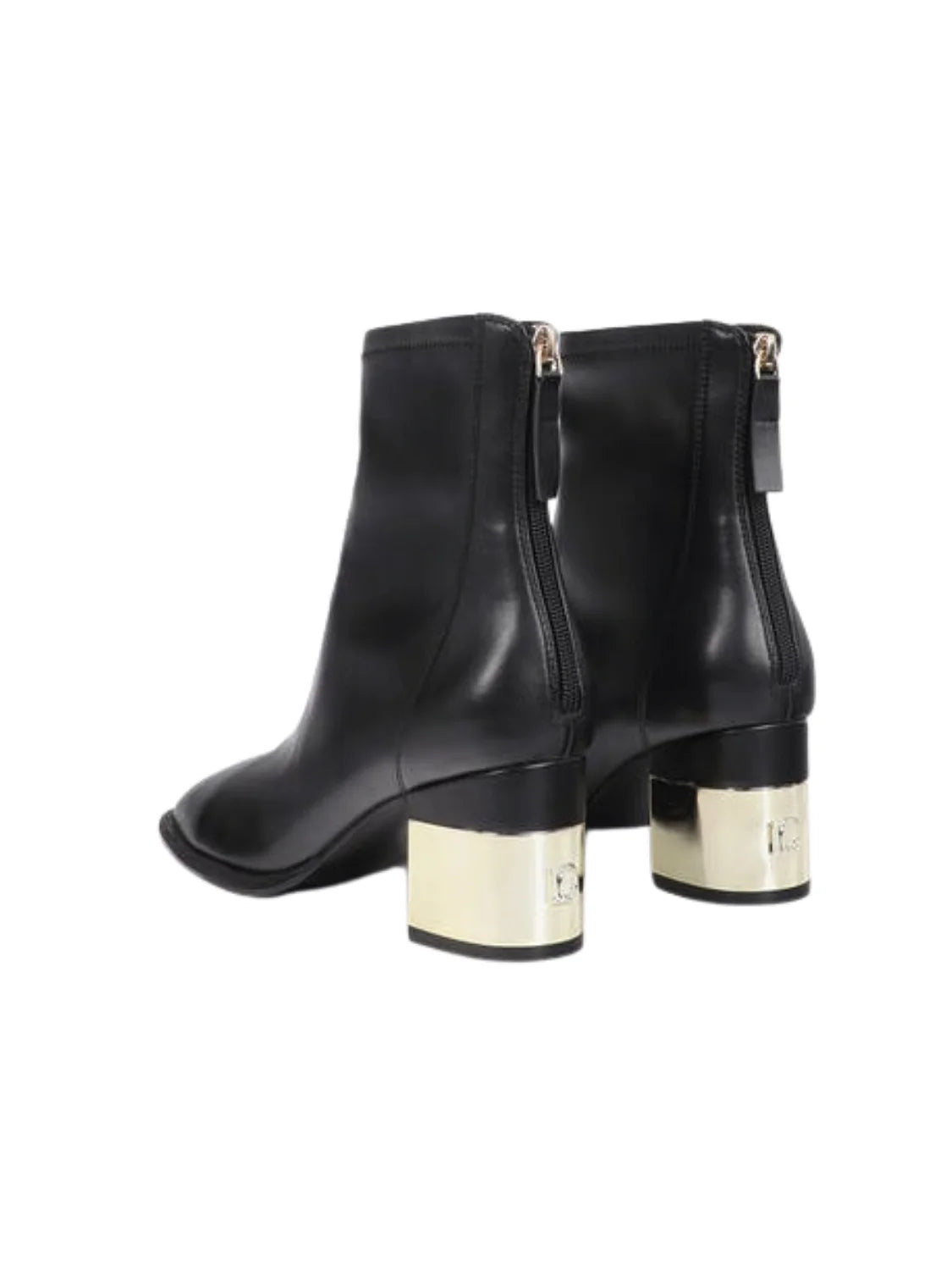Botines Tacón Dorado Lola Casademunt Negro | Bicos de Fío