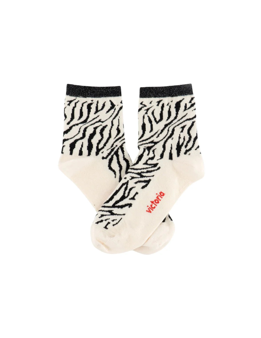 Calcetines Victoria Cebra Blanco | Bicos de Fío