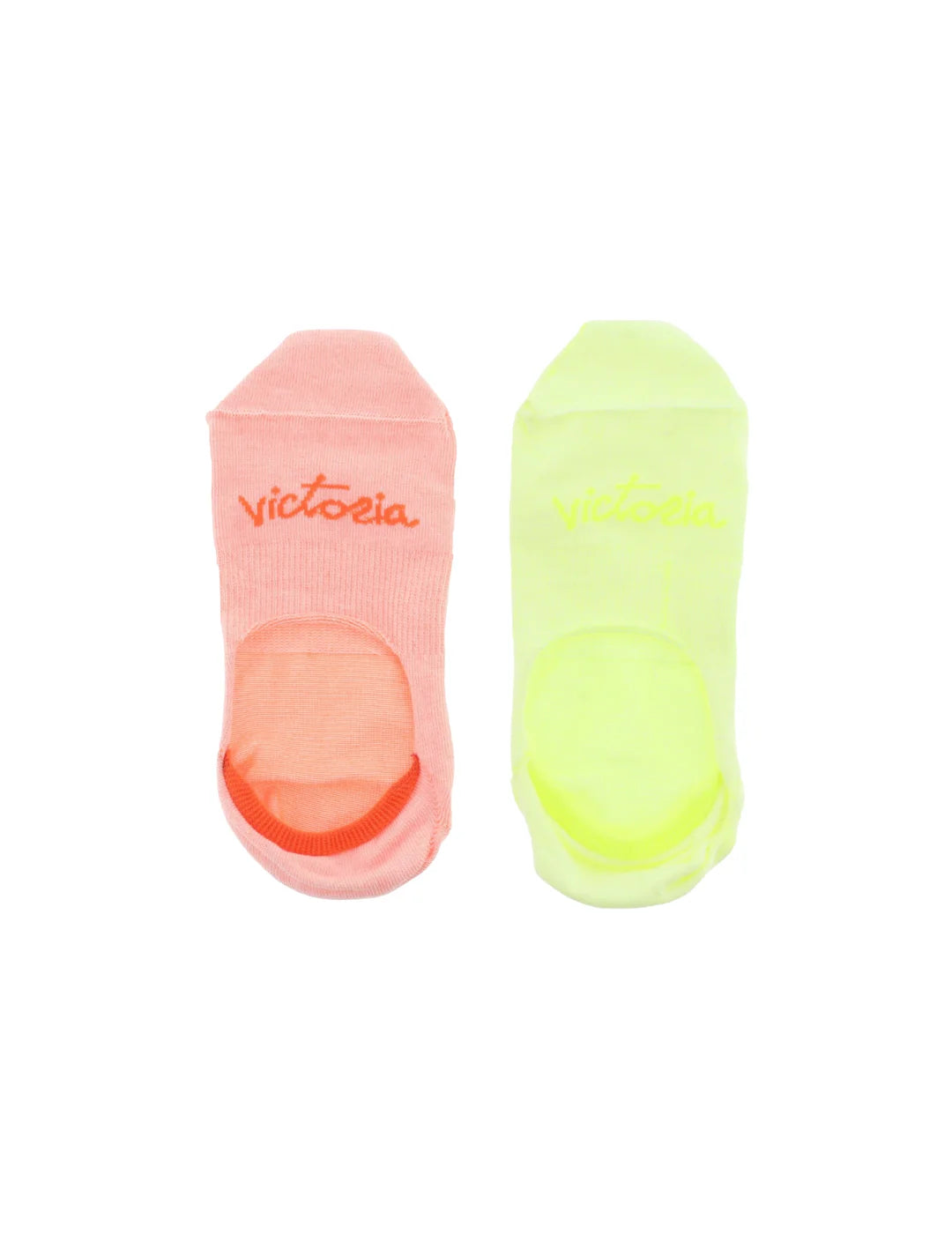 Calcetines Pinkies Fluor Victoria Amarillo-Naranja Pack 2 | Bicos de Fío 