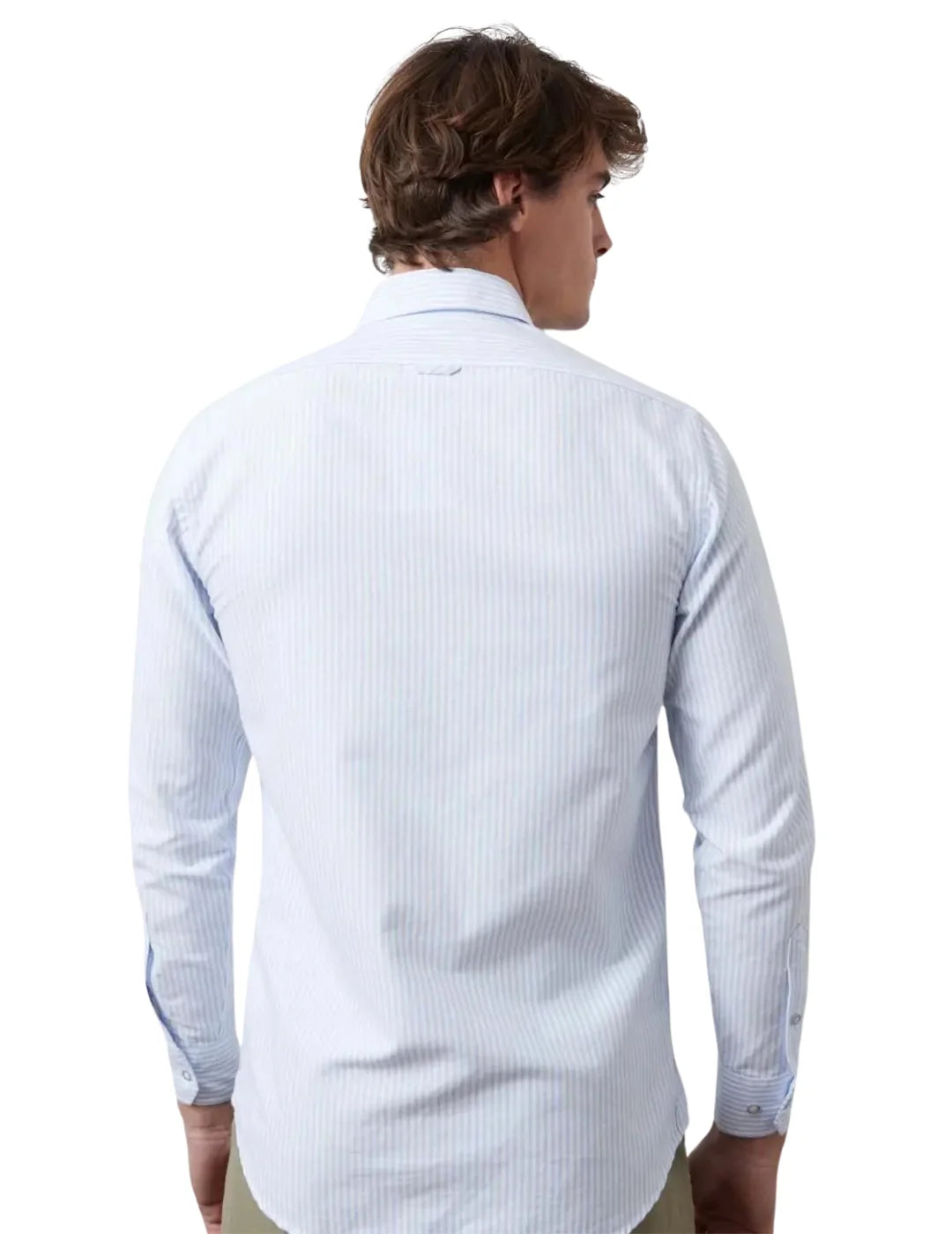 Camisa De Rayas Verticales Altonadock Azul | Bicos de Fío