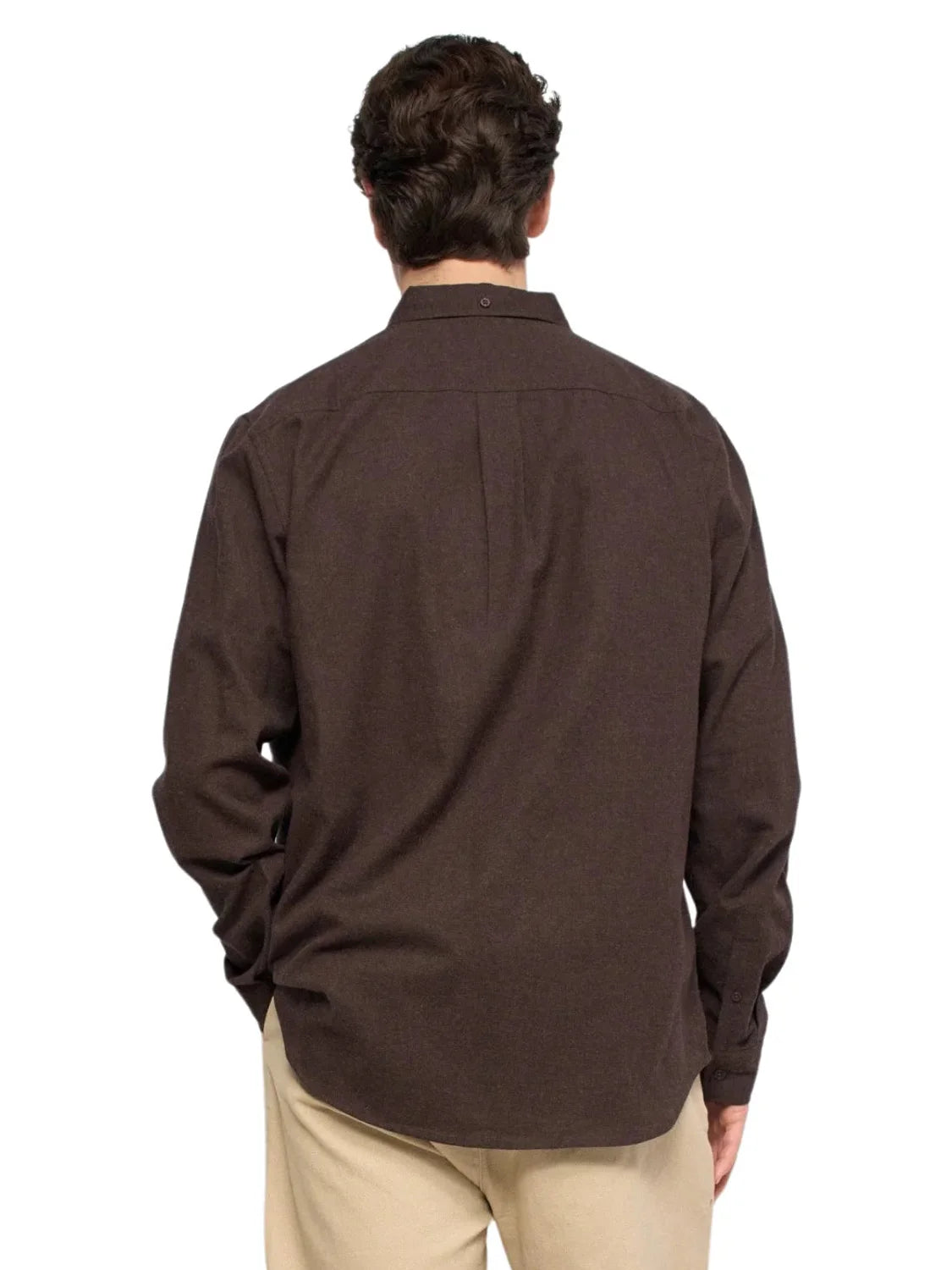 Camisa Bolsillo Salsa Jeans Marrón | Bicos de Fío