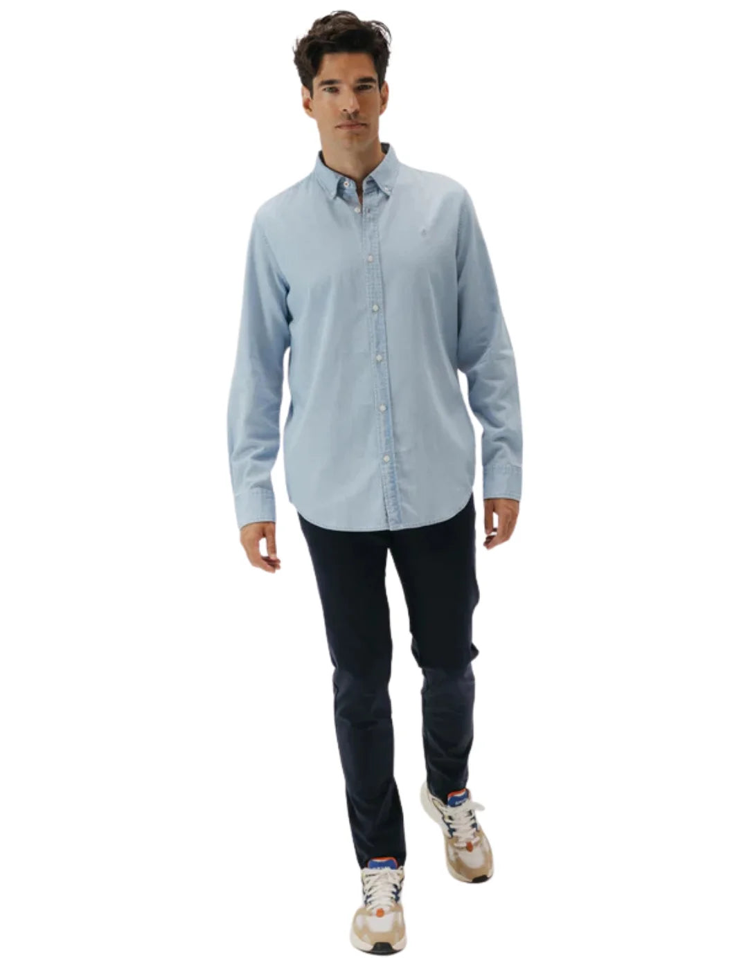 Camisa Denim Bleach elPulpo Azul Claro | Bicos de Fío