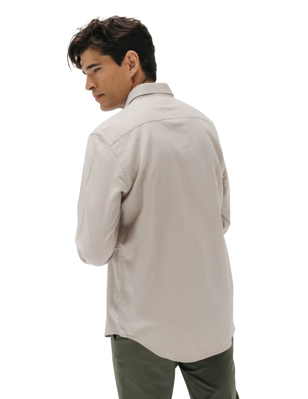 Camisa Casual El Pulpo Garment Dyed Arena | Bicos de Fío