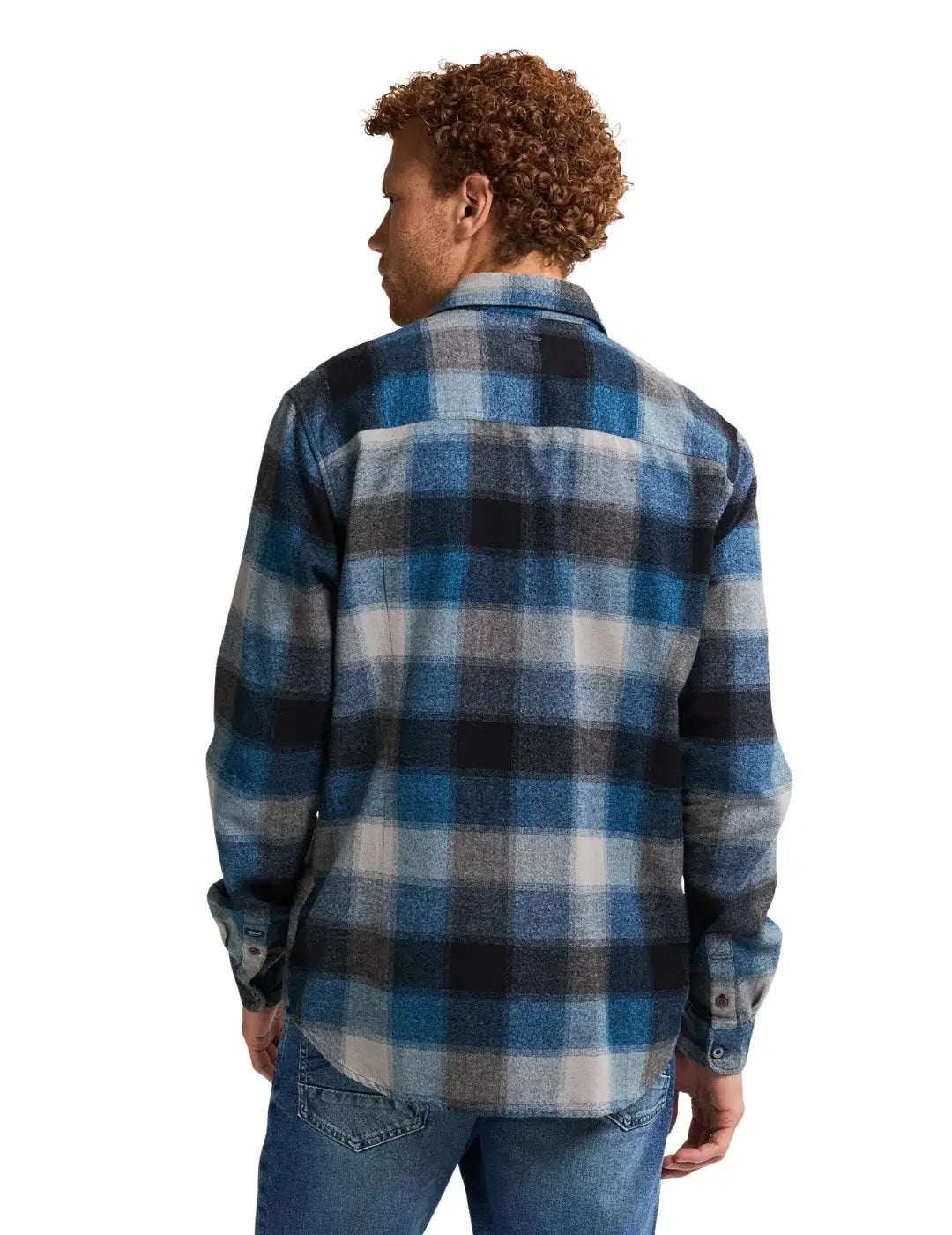 Camisa Cuadros Petrol Industries Casper Azul Indie | Bicos de Fío