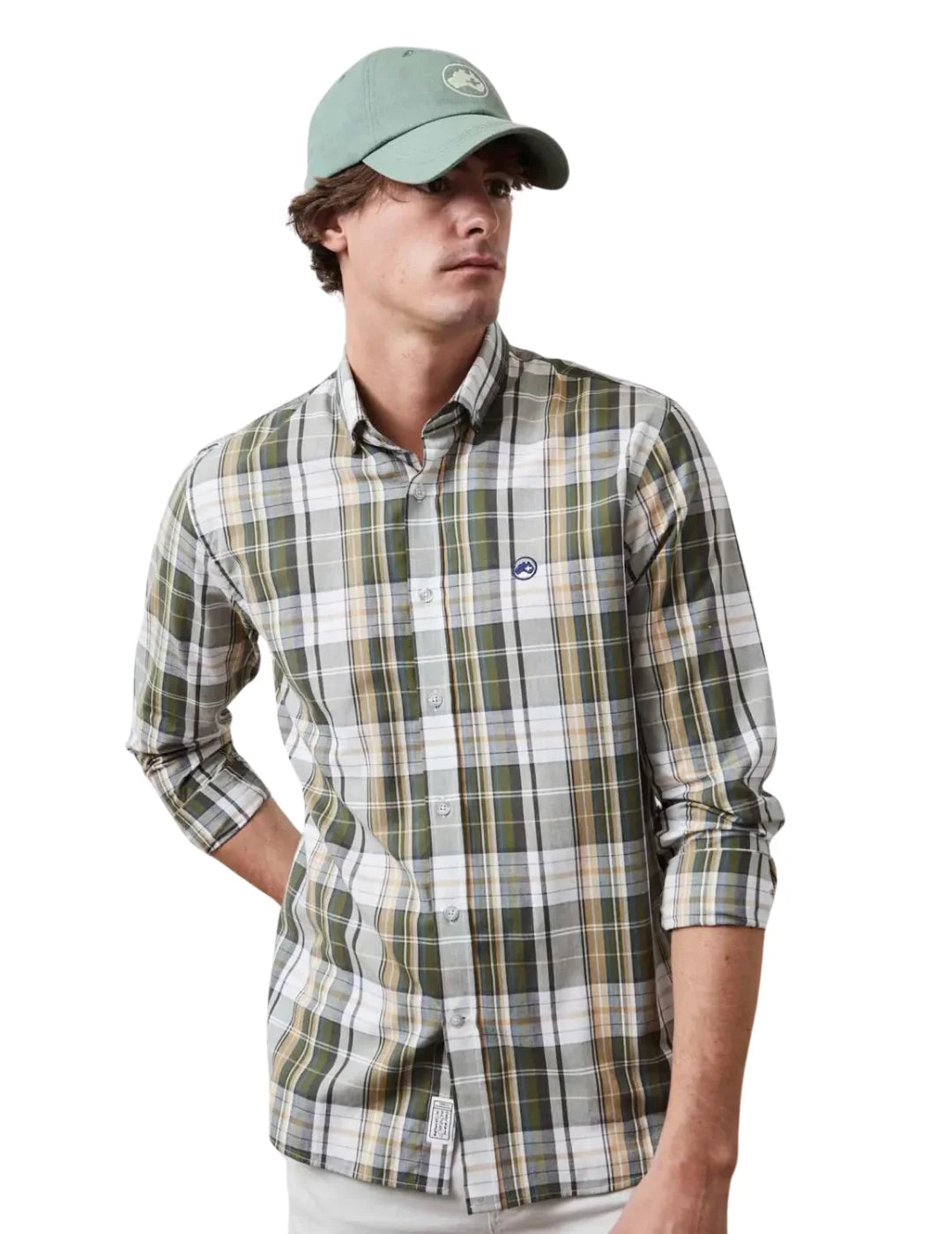 Camisa De Cuadros Altonadock Verde | Bicos de Fío