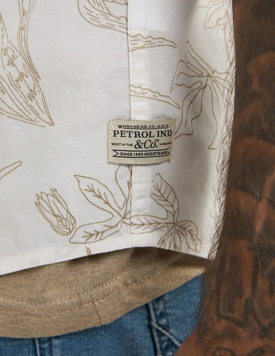 Camisa Petrol Industries Scout Blanco | Bicos de Fío