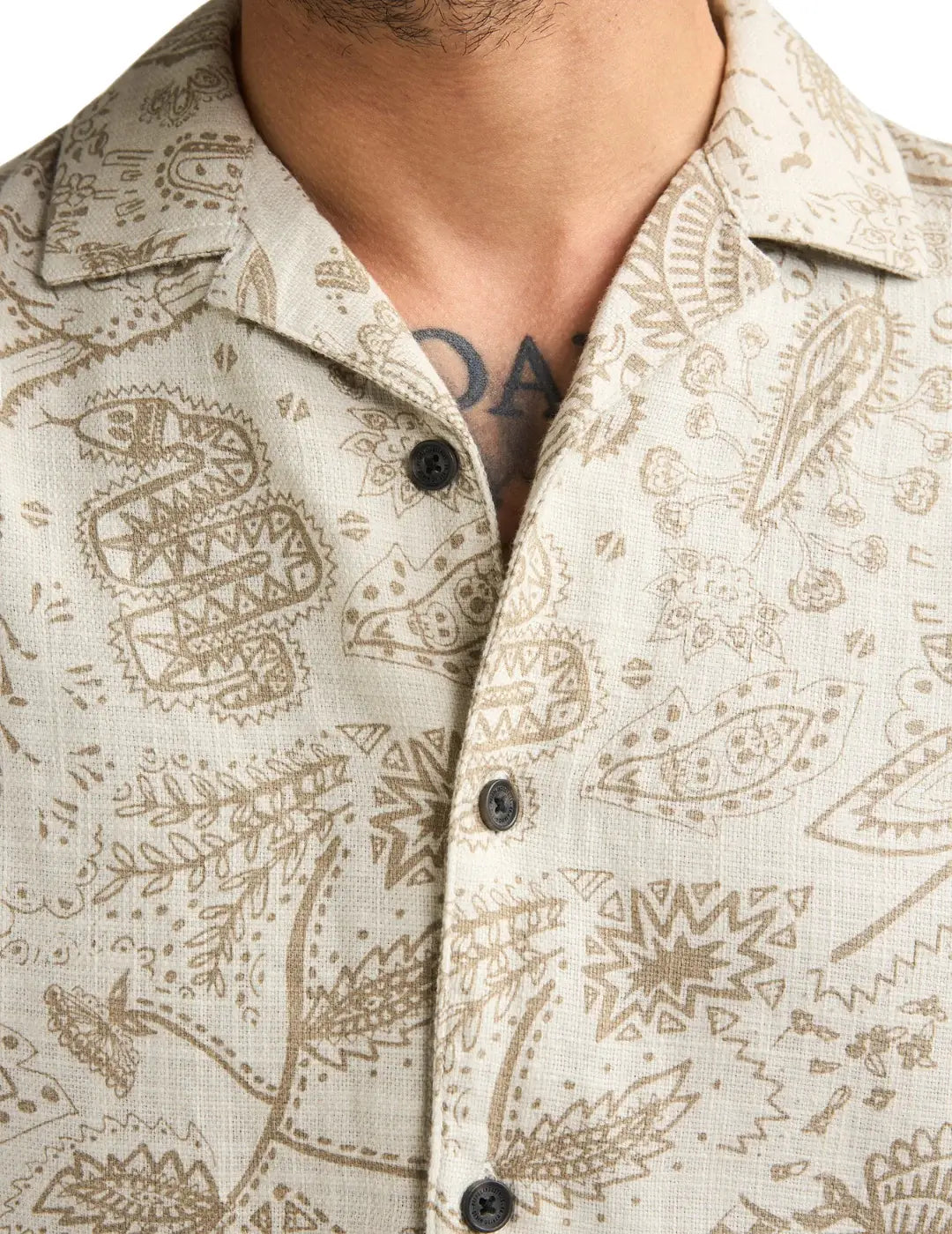 Camisa Petrol Industries México Beige | Bicos de Fío
