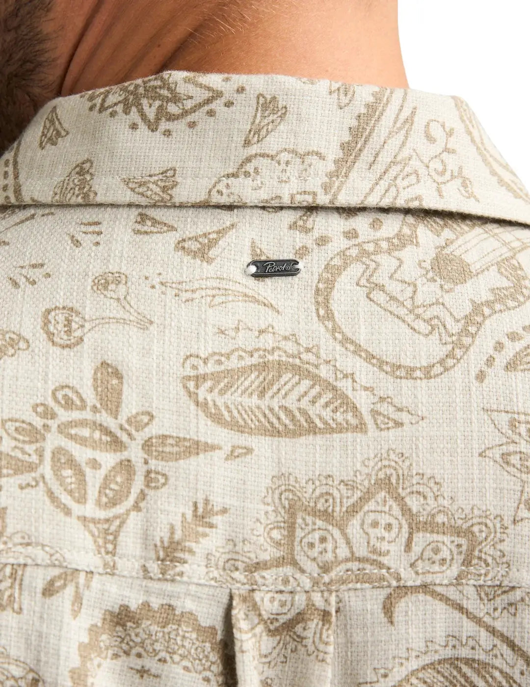 Camisa Petrol Industries México Beige | Bicos de Fío