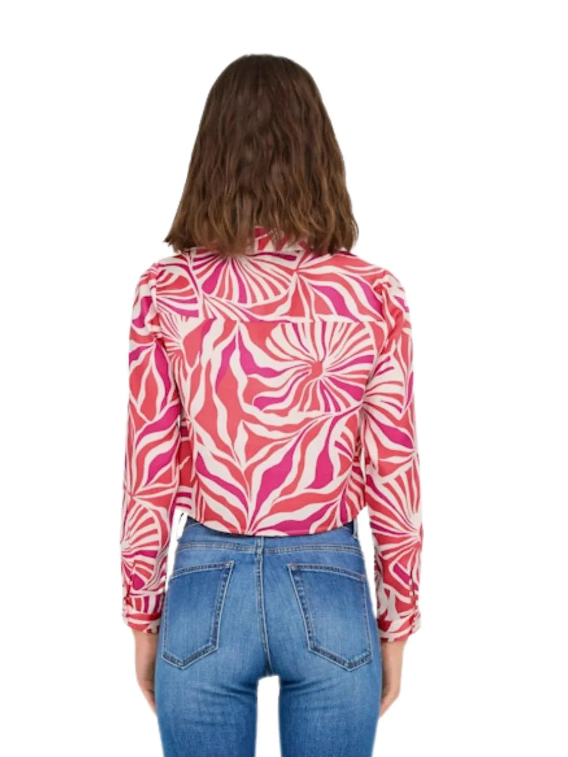 Camisa Fluida ONLY Paula Rosa - Bicos de Fío
