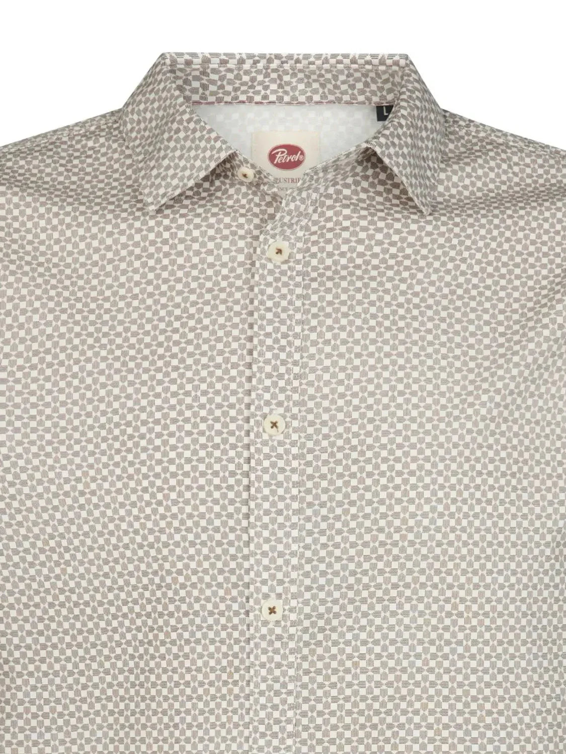 Camisa Petrol Industries Steelworks Saddle Brown | Bicos de Fío