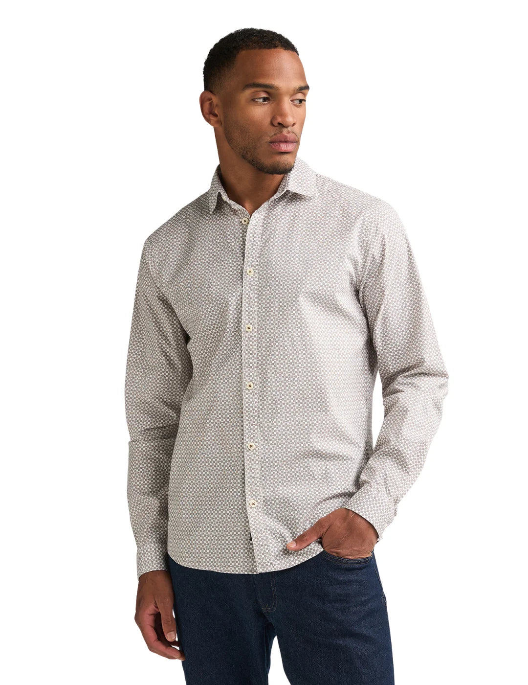 Camisa Petrol Industries Steelworks Saddle Brown | Bicos de Fío