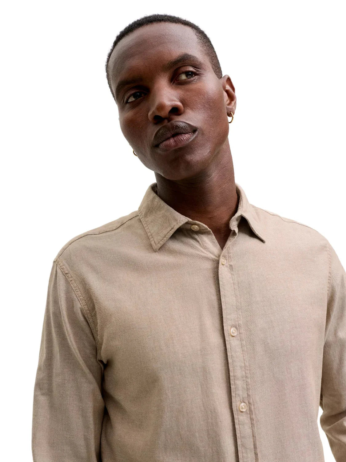Camisa Jack&Jones Field Melange Oatmeal | Bicos de Fío