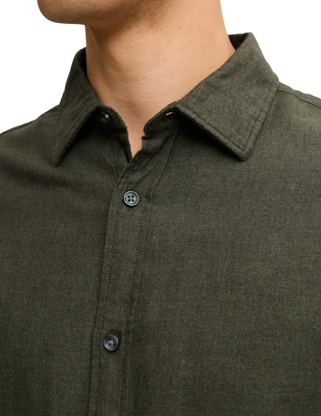 Camisa Jack&Jones Field Melange Verde | Bicos de Fío