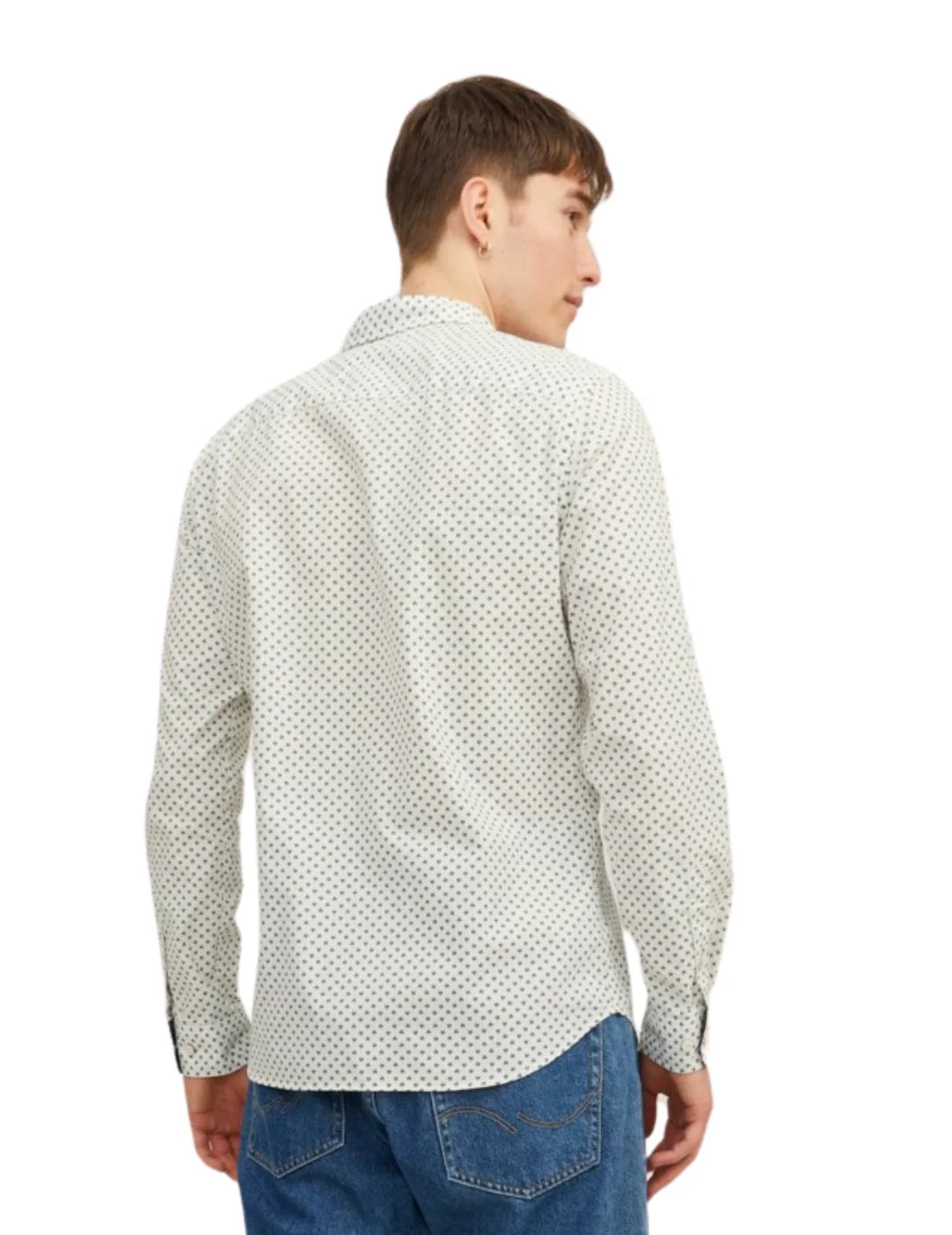 Camisa Estampada Jack & Jones Remy Blanco | Bicos de Fío