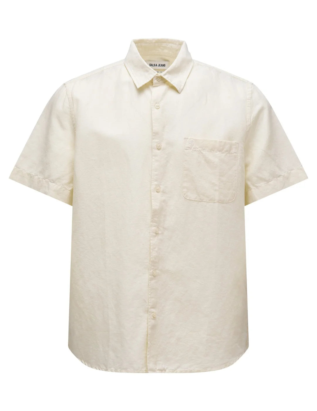 Camisa Lino M/C Salsa Jeans Amarillo | Bicos de Fío