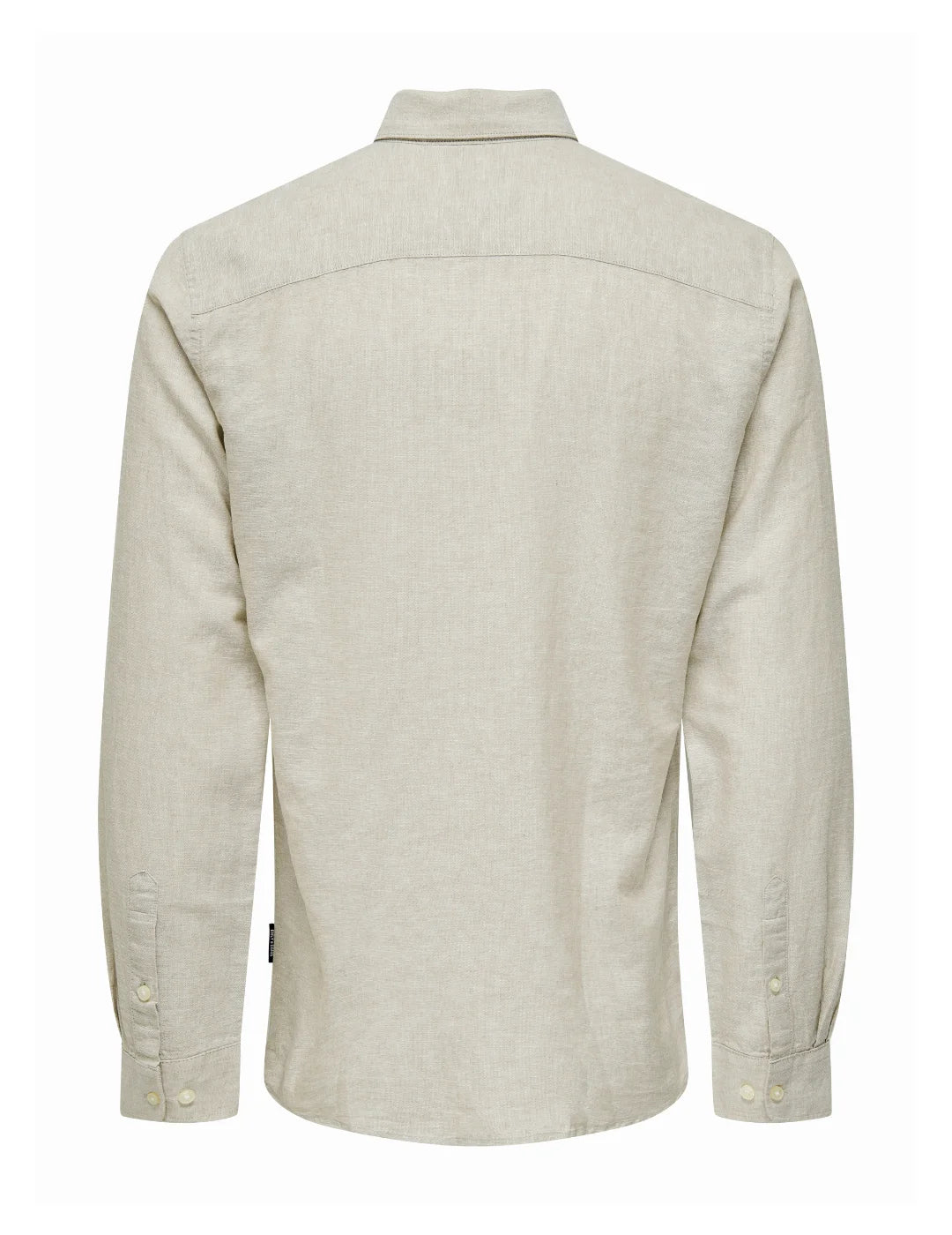 Camisa Lino ONLY&SONS Caiden Beige | Bicos de Fío