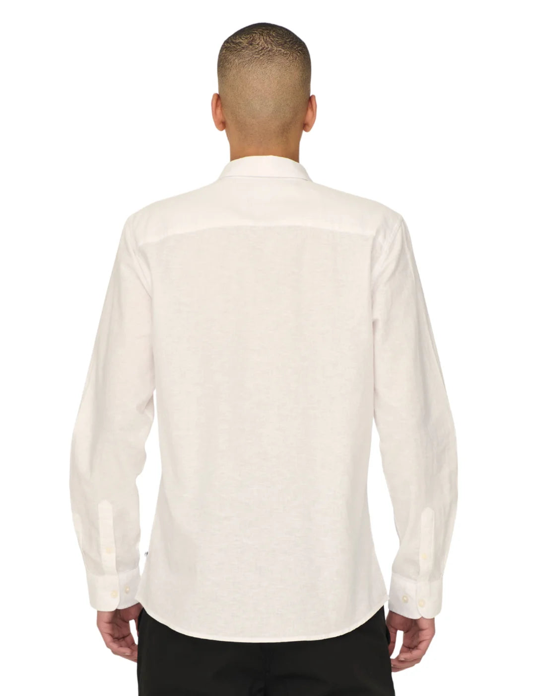 Camisa Lino ONLY&SONS Caiden Blanco | Bicos de Fío