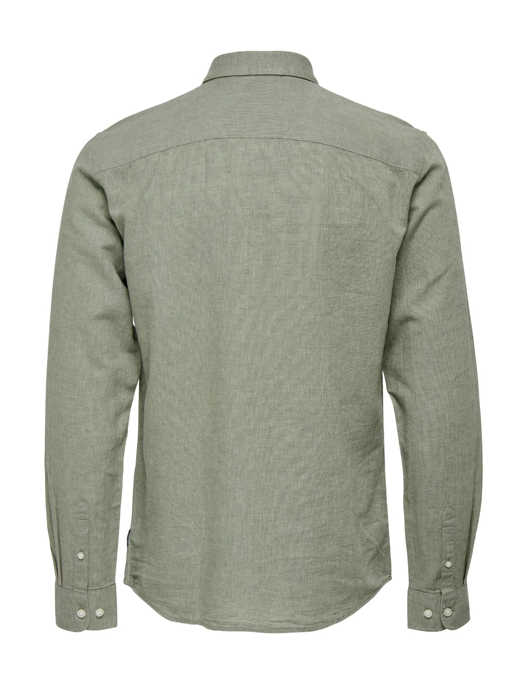 Camisa Lino ONLY&SONS Caiden Verde Swam | Bicos de Fío