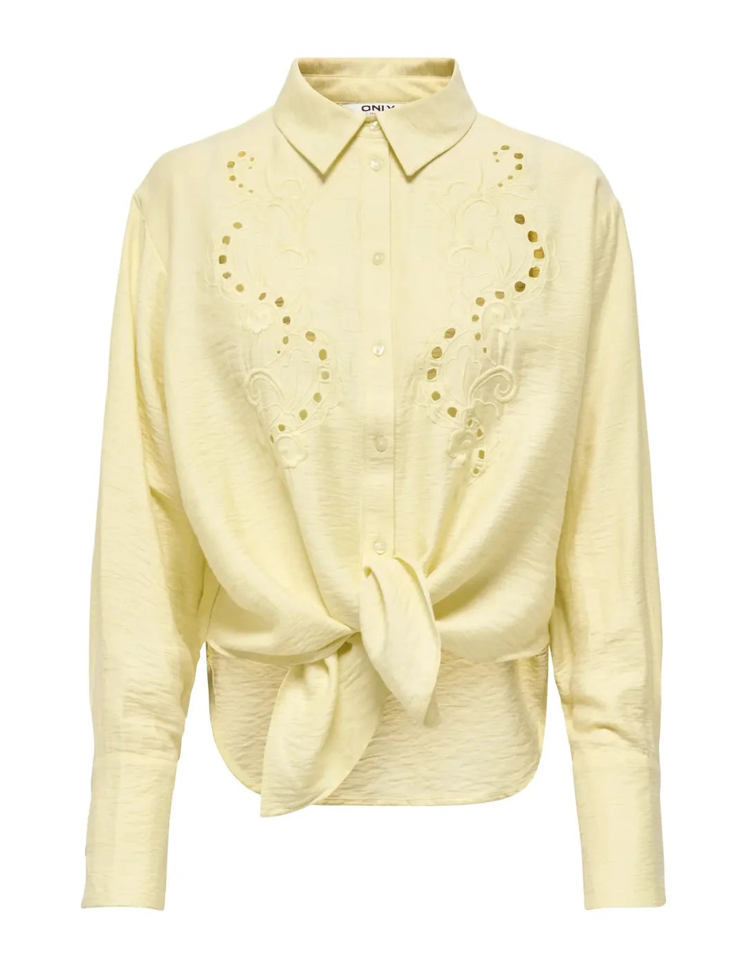 Camisa ONLY Birona Amarillo | Bicos de Fío