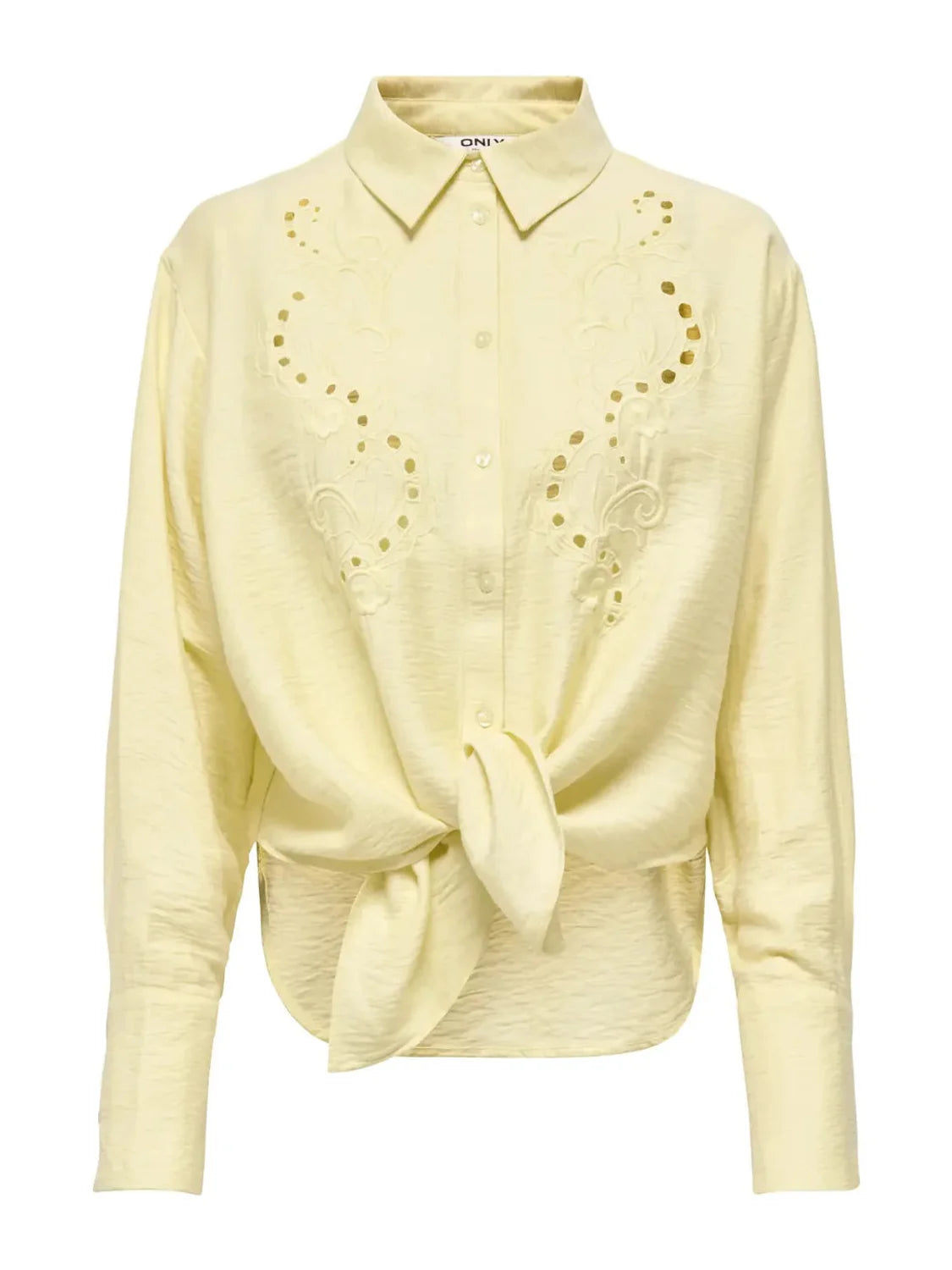 Camisa ONLY Birona Amarillo | Bicos de Fío