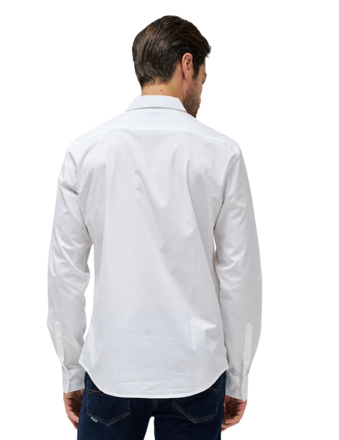 Camisa Lisa Elástica Salsa Blanco | Bicos de Fío