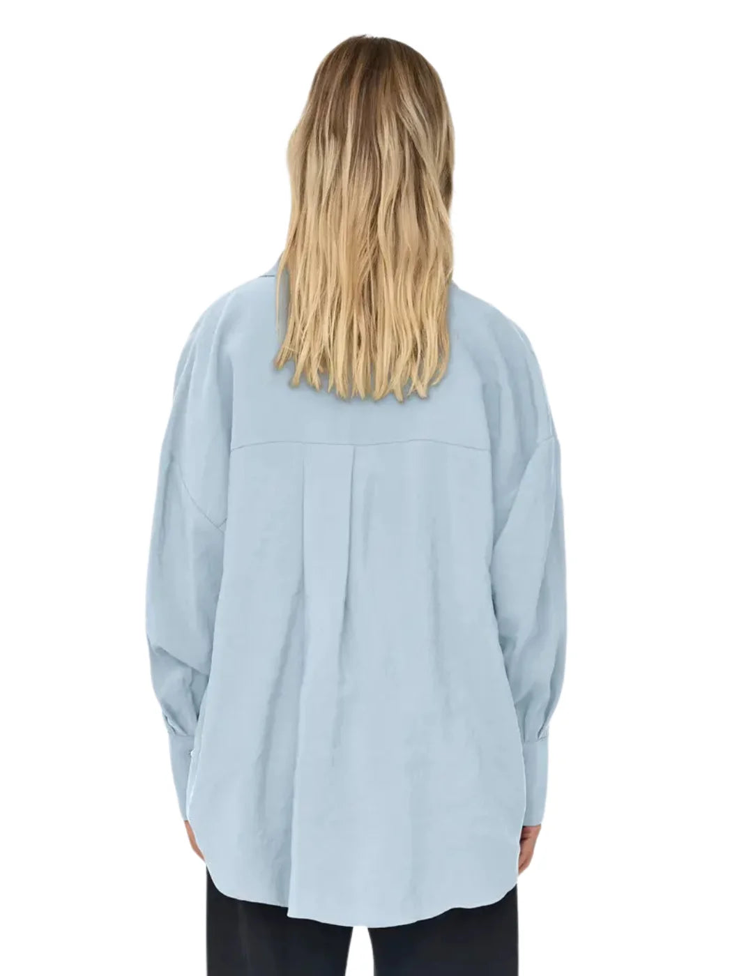 Camisa Loose ONLY Zazima Azul | Bicos de Fío